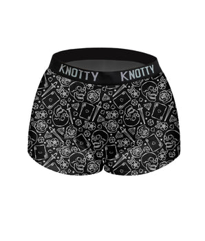 AiraModal™ Inked Noir Boxer Boyshort