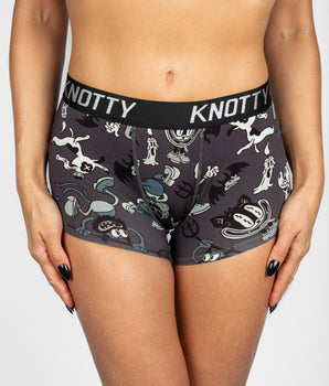 AiraModal™ Retro Spooky Toons Boxer Boyshort