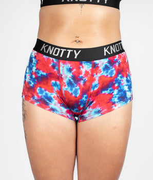 AiraModal™ Blue Raspberry Acid Wash Boxer Boyshort