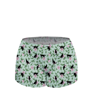 AiraModal™ Floral Felines Boxer Boyshort