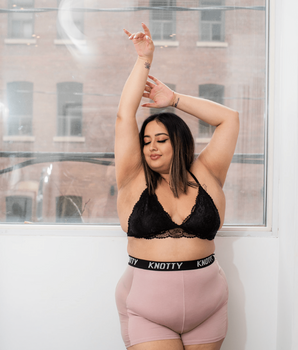 AiraModal™ Taupe with Sheer Side Panels Boxer