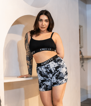 AiraModal™ Black & White Acid Wash Boxer